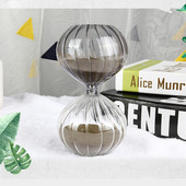 Nauja 45 minučių pusrutulio formos juostelės Smėlio laikrodis Laikmatis Laiko valdymo įrankis Rašomasis stalas Dekoratyvinis Laikrodis Stalo dekoras Stiklas Smėlis Amatai