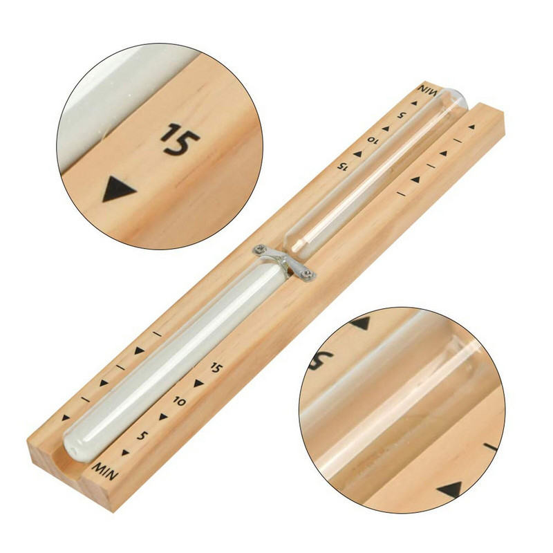 Medinės pirties smėlio laikrodis, montuojamas ant sienos, besisukantis 15 minučių smėlio stiklinis laikrodis, balto smėlio laikmatis, skirtas namų parduotuvei naudoti kūrybiškai dekoruoti