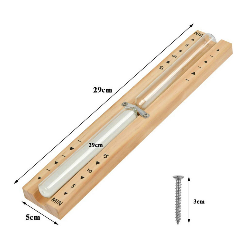 Medinės pirties smėlio laikrodis, montuojamas ant sienos, besisukantis 15 minučių smėlio stiklinis laikrodis, balto smėlio laikmatis, skirtas namų parduotuvei naudoti kūrybiškai dekoruoti