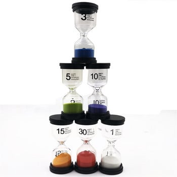 6 τεμ Kid 6 Colors Παιχνίδι τάξης Sand Clock Timer montessori Παιχνίδια Κλεψύδρα Sandglass Διακοσμητικά παιχνίδια σπιτιού για παιδιά dla dzieci#25