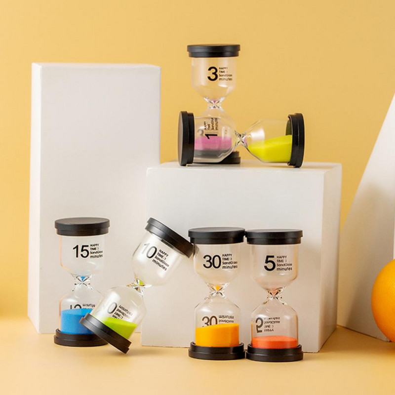 Ceas cu nisip cronometru 6 buc/set 1/3/5/10/15/30min clepsidra de nisip clepsidra scoala copii decor jocuri cadou copii nisip decorare casa