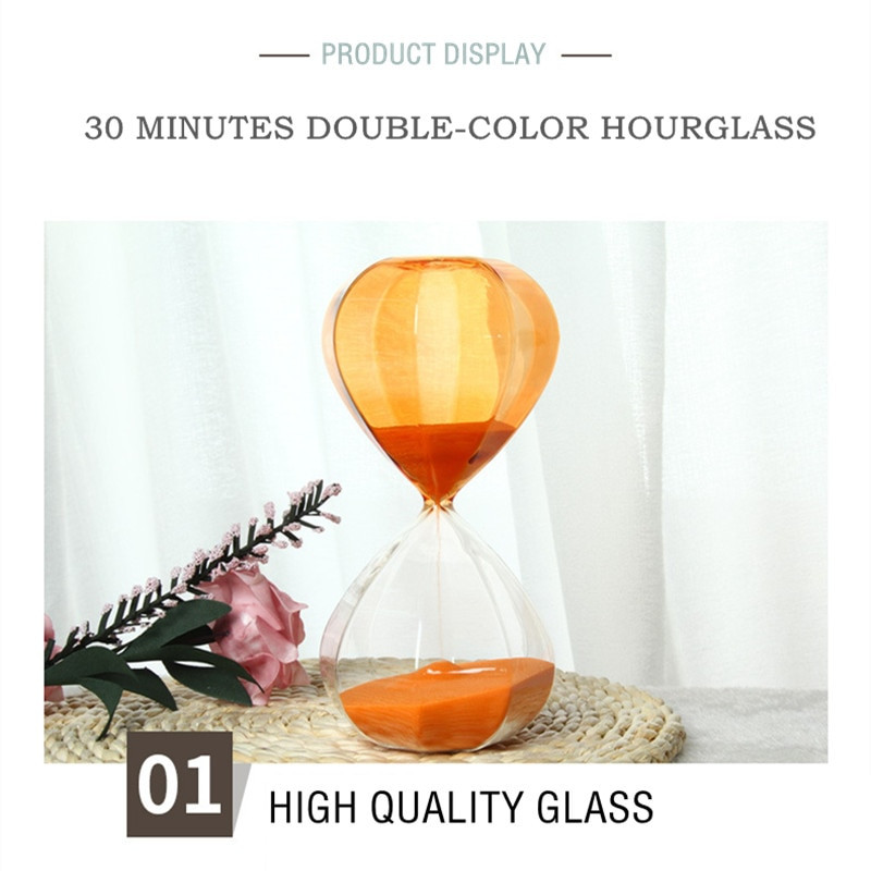 30 minučių Žibintas Smėlio laikrodis Dviejų spalvų stiklas Laiko valdymo įrankis Namų biuro stalo spintelė Smėlio laikrodis amatų papuošalai
