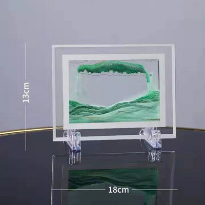 Creativ 3D clepsidra de sticlă peisaj de nisip în mișcare cadru de nisip în mișcare pictură artistică afișare imagine cadou curgător articole de uz casnic