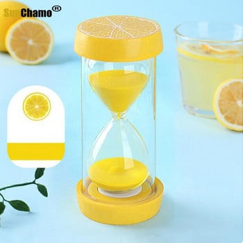 Creative Hourglass Sand Timer Ρολόι Χρονοδιακόπτης φρούτων Ρολόι 15 30 60 λεπτών Sandglass στολίδια γραφείου Διακόσμηση σπιτιού Δώρο για παιδιά