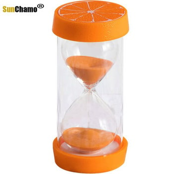 Creative Hourglass Sand Timer Ρολόι Χρονοδιακόπτης φρούτων Ρολόι 15 30 60 λεπτών Sandglass στολίδια γραφείου Διακόσμηση σπιτιού Δώρο για παιδιά