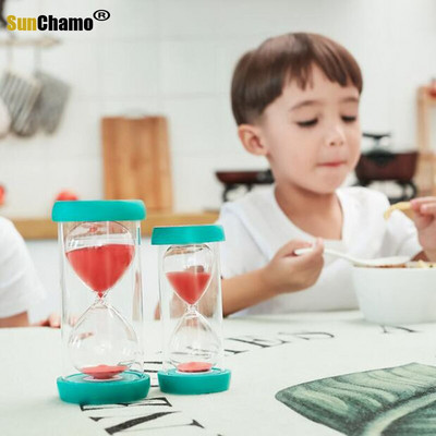 Creative Hourglass Sand Timer Ρολόι Χρονοδιακόπτης φρούτων Ρολόι 15 30 60 λεπτών Sandglass στολίδια γραφείου Διακόσμηση σπιτιού Δώρο για παιδιά