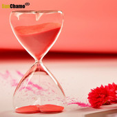 8X15CM Stil european Frumoasa dragoste Clepsidra 15 minute Ceas de nisip Cadou creativ Ziua Îndrăgostiților Cadouri pentru prieteni