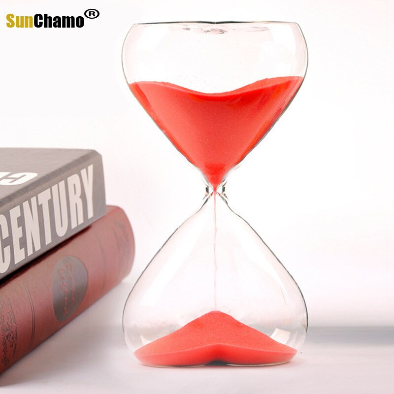 8X15CM Stil european Frumoasa dragoste Clepsidra 15 minute Ceas de nisip Cadou creativ Ziua Îndrăgostiților Cadouri pentru prieteni