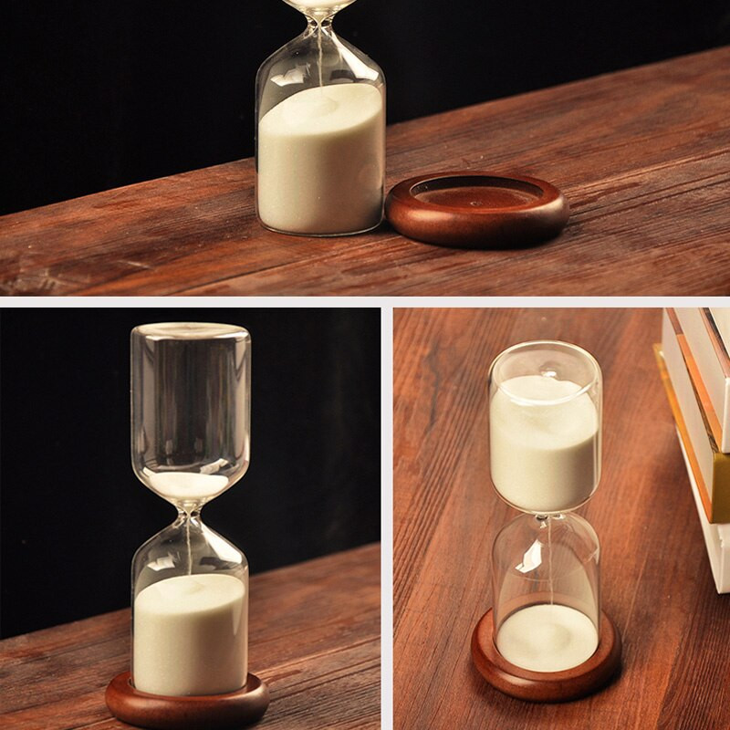 30 perces üveg homokóra Kreatív ajándékok Esküvői Házavató Ajándék Otthoni Kiegészítők Dekoráció Időzítő Háztartási cikkek Nappali