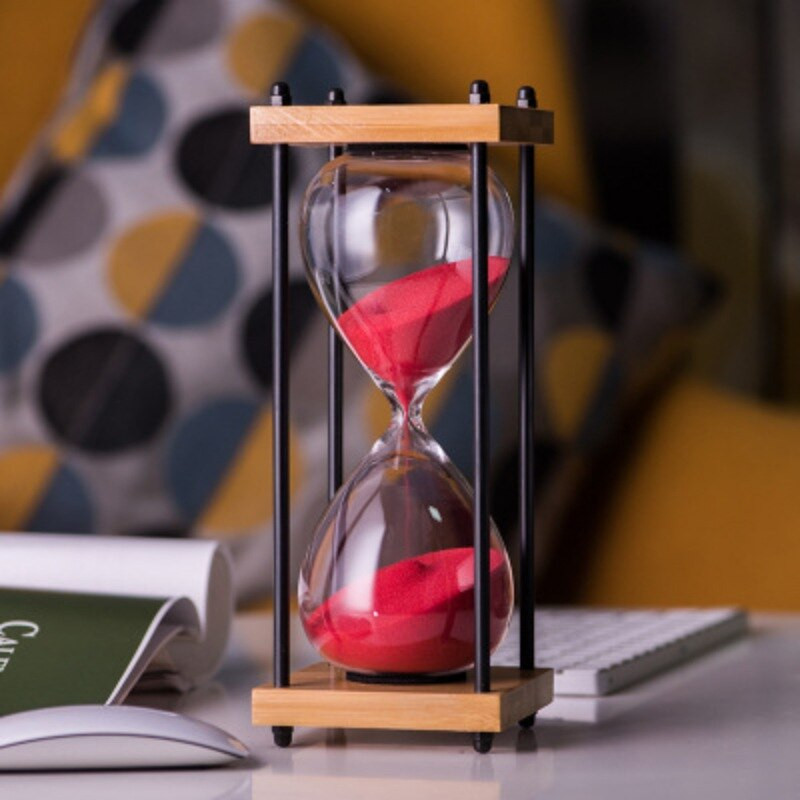 Mini cronometru clepsidră retro creativ Ornament decorativ de clepsidră Cadou de aniversare Camera de zi Dormitor Birou Cronometru clepsidra