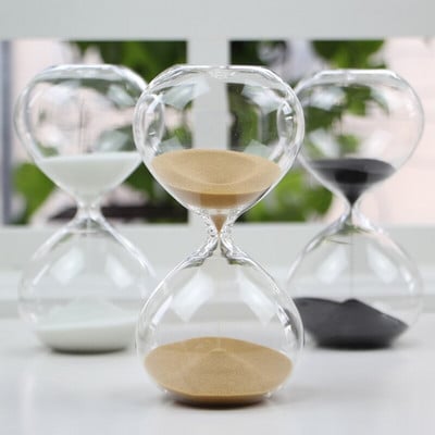 5min/15min/30min Στρογγυλή Διαφανής Άμμος Κλεψύδρα Sandglass Χρώμα Χρονόμετρο άμμου Διακόσμηση δωματίου Κόκκινο, Πράσινο, Μπλε, Ροζ C