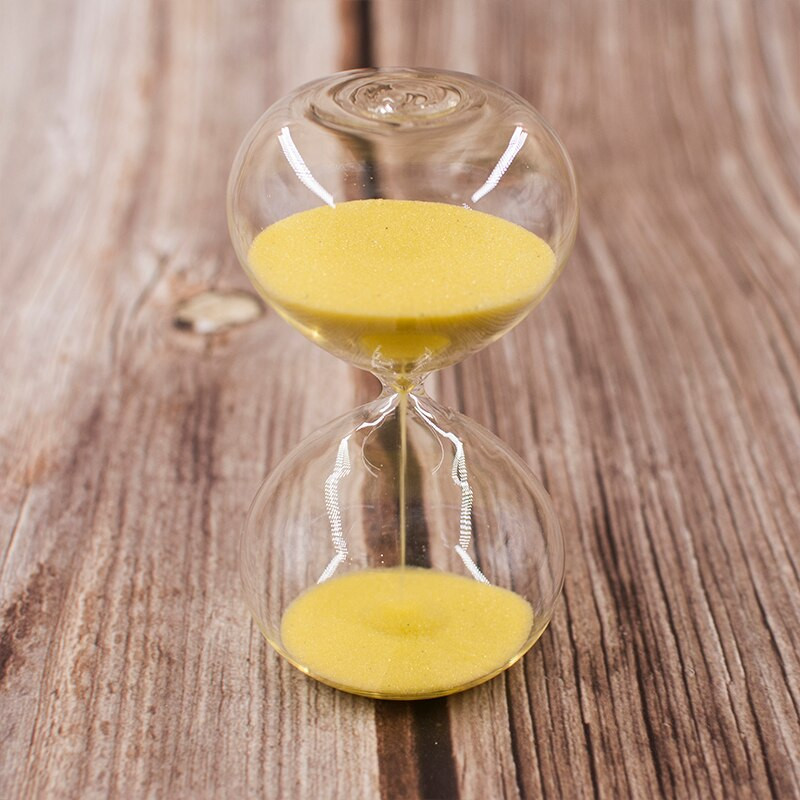 5min/15min/30min rotund transparent nisip clepsidra nisip culoare nisip cronometru decorare cameră roșu, verde, albastru, roz C