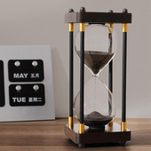 Cronometru clepsidra 30 de minute Decorativ din lemn cu clepsidra Ceas cu cronometru din clepsidra Decorație pentru casă