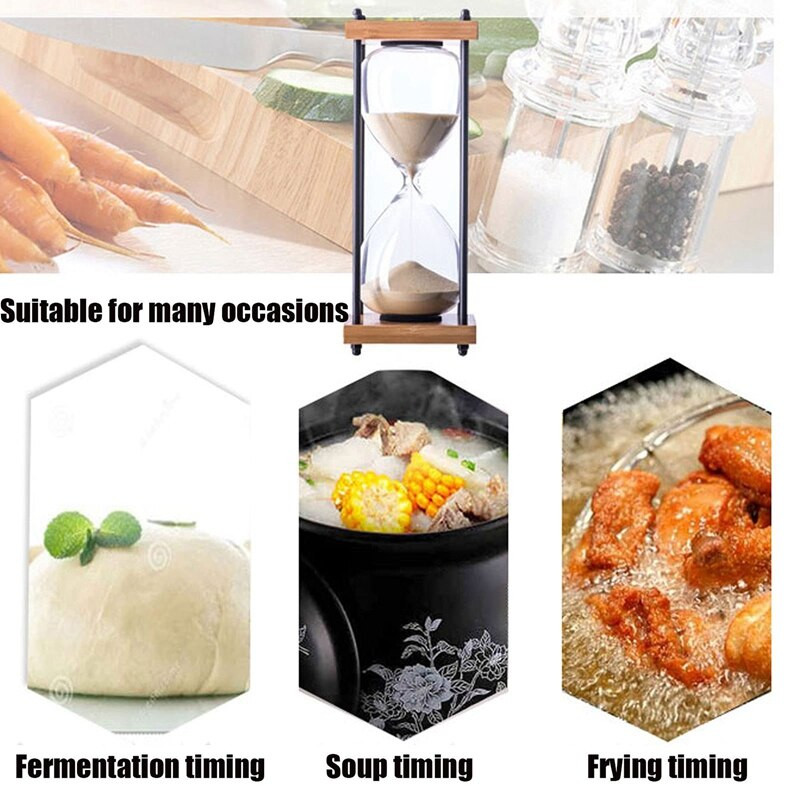 Cronometru clepsidra 30 de minute Decorativ din lemn cu clepsidra Ceas cu cronometru din clepsidra Decorație pentru casă