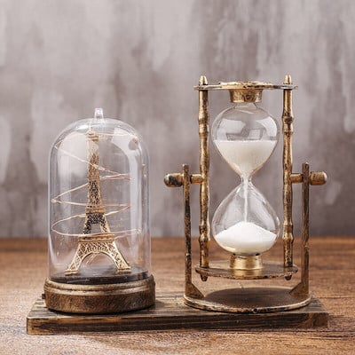 Retro liivakell öölamp Loominguline nostalgiline pliiatsihoidja kiirliivaga lauaarvuti kodukaunistus ruumikaunistused kingituste hulgimüük tunniklaasid