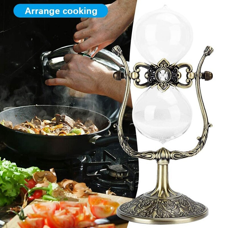 Senovinis smėlio laikrodžio laikmatis Smėlio laikrodžio 15 minučių Smėlio laikrodžio ornamentas Amatų dovana Studijų dekoras Smėlio laikrodžio ornamentas