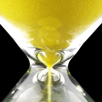 Large Fashion Yellow Sand Glass Sandglass Timer Clear Smooth Glass Measures Διακόσμηση γραφείου σπιτιού Χριστουγεννιάτικο δώρο (κίτρινο