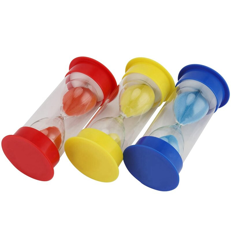 6 bucăți 1 min / 3 min / 5 min Cronometru din clepsidră Culori asortate Cronometru din clepsidră din plastic