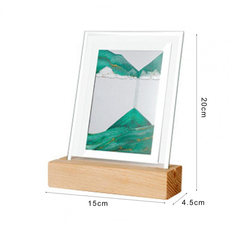 Ornamento atmosferos lemputė USB įkrovimas Labai skaidrus namų dekoravimas kelių spalvų smėlio spalvos dažymas nakties šviesa