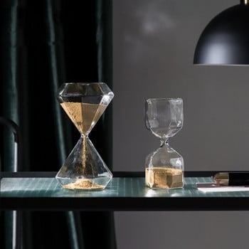 Δημιουργικό επιτραπέζιο Sandglass Μοντέρνο απλό σκανδιναβικό εξατομικευμένο οικιακό ντεκόρ Σαλόνι επιφάνειας εργασίας Γυάλινη κλεψύδρα ZB13