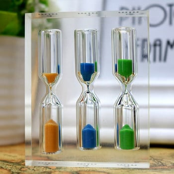 Sand Clock Timer Timer Kids 3 4 5 Minutes Sandglass Timer Glass Sand Timer Ρολόι Πολύχρωμο για παιδιά Παιχνίδια Τάξη