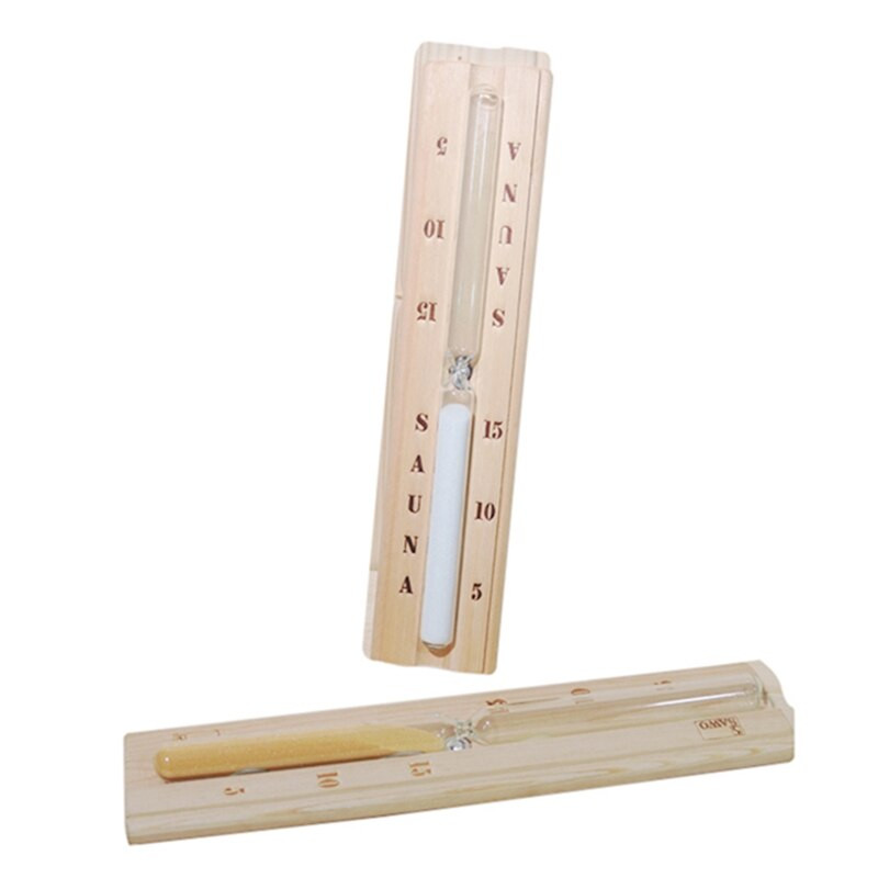 15 perces szauna homokóra, szauna homokóra falra szerelhető homokóra üveg robusztus hőálló üveggel szauna gőzölőkhöz Sh