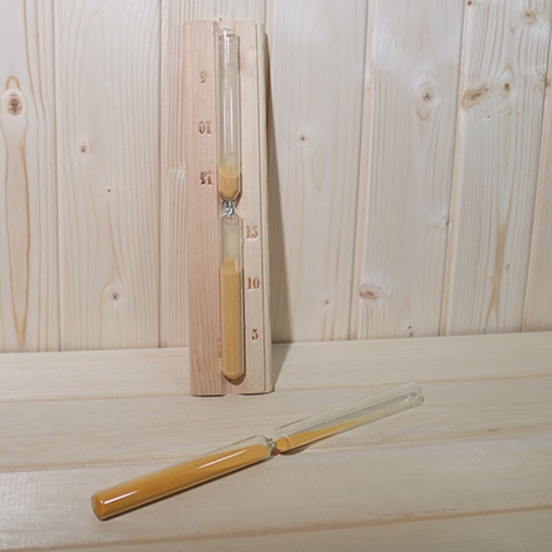 15 perces szauna homokóra, szauna homokóra falra szerelhető homokóra üveg robusztus hőálló üveggel szauna gőzölőkhöz Sh