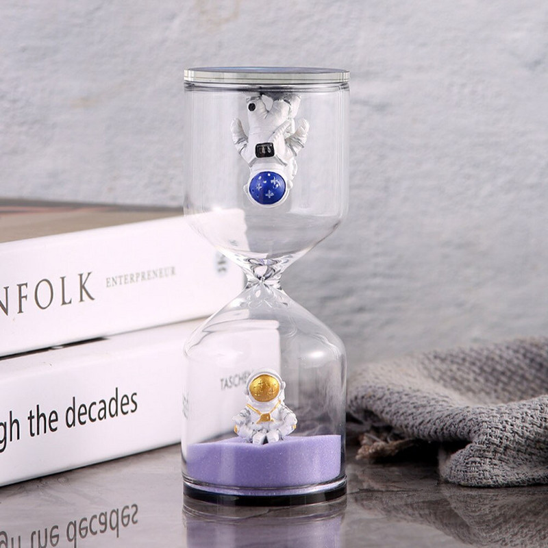 Astronautas smėlio laikrodis smėlio laikrodis maisto gaminimui Valyti dantis 30 minučių smėlio laikmatis, streso mažinimas vaikams, gimtadienio dovana 5 min.