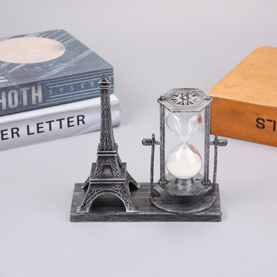 Ceas de nisip din clepsidră din lemn, clepsidra vintage, cronometru cu nisip, timp retro, sufragerie, birou, decorare, accesorii de artizanat