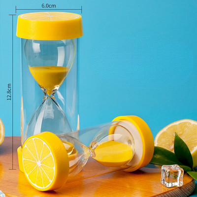 Smėlio laikrodis 5 minučių smėlio laikrodis Vaisių dušas Laikmatis Laikrodis Smėlio stiklo stalo papuošalai Namų kambario dekoras Vaikų dovana