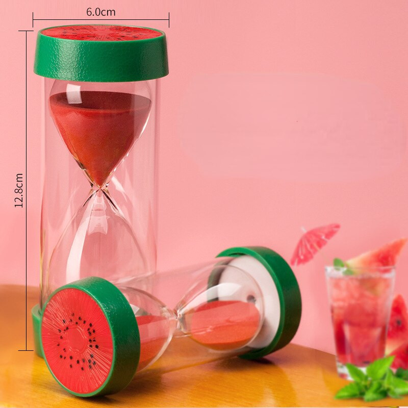 Smėlio laikrodis 5 minučių smėlio laikrodis Vaisių dušas Laikmatis Laikrodis Smėlio stiklo stalo papuošalai Namų kambario dekoras Vaikų dovana