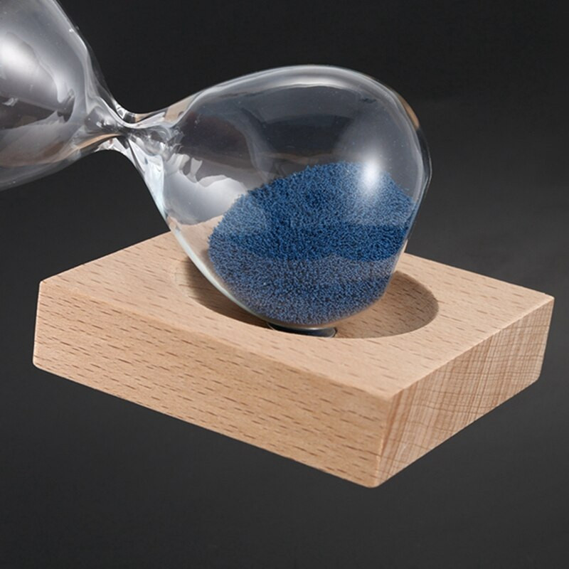 Fa üveg + vaspor homok virágzó mágneses homokóra csomagolással homokóra fa ülés ajándék ajándékok