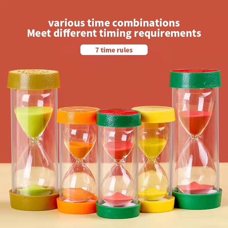 Set clepsidra cu fructe Cronometru 15/20/30/45/60 de minute Moda nordică Accesorii pentru decorarea casei Ornamente pentru copii Decor