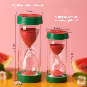 Fruit Hourglass Set Timer 3/5/15/20/30/45/60 Min Nordic Fashion Διακόσμηση σπιτιού Αξεσουάρ Παιδικά στολίδια Δημιουργικά δώρα
