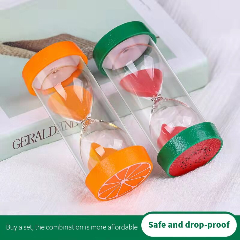 Set clepsidra cu fructe Cronometru 3/5/15/20/30/45/60 min Moda nordică Accesorii pentru decorarea casei Ornamente pentru copii Cadouri creative
