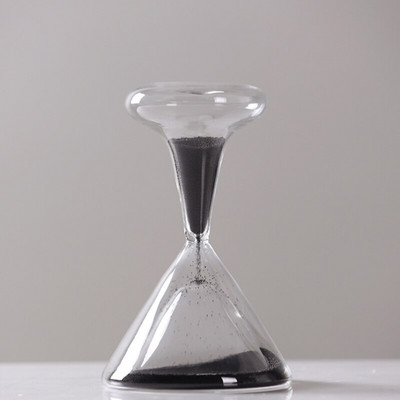 Ceas creativ din sticlă, nisip, design, formă de sticlă de vin, clepsidra frumoasă, temporizator de 1 minut, Clessidra, decor birou, ornamente pentru sufragerie
