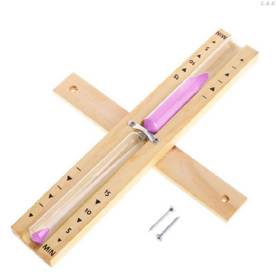 Sauna din lemn Clepsidra Montata pe perete Rotativa 15 minute Cronometru din sticlă de nisip