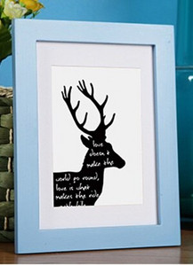 Tömör fából készült képkeret képekhez Fali dekoráció A4 A3 méret Fekete fehér Rózsaszín Piros Kék Barna keret Gyári közvetlen szállítás