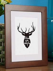 Tömör fából készült képkeret képekhez Fali dekoráció A4 A3 méret Fekete fehér Rózsaszín Piros Kék Barna keret Gyári közvetlen szállítás