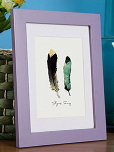 Tömör fából készült képkeret képekhez Fali dekoráció A4 A3 méret Fekete fehér Rózsaszín Piros Kék Barna keret Gyári közvetlen szállítás