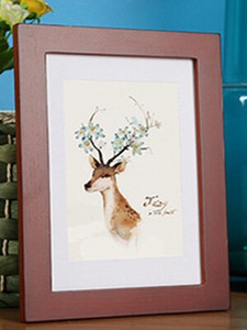 Tömör fából készült képkeret képekhez Fali dekoráció A4 A3 méret Fekete fehér Rózsaszín Piros Kék Barna keret Gyári közvetlen szállítás