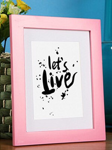 Tömör fából készült képkeret képekhez Fali dekoráció A4 A3 méret Fekete fehér Rózsaszín Piros Kék Barna keret Gyári közvetlen szállítás