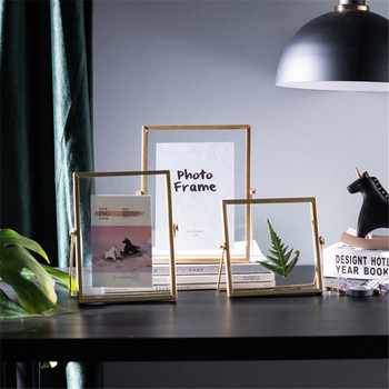 Nordic Gold Black Metal Painting Picture Poster Frame Направи си сам стена Photo Cube Frame Poster Creative Family Decorative Frame