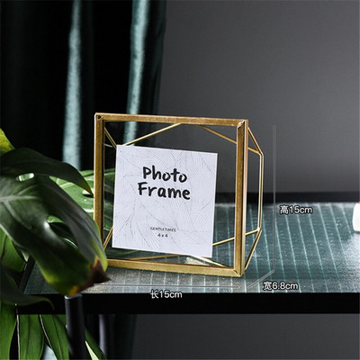 Nordijska zlatna crna metalna slika Okvir za postere za slike DIY zidni okvir za foto kocke Poster Kreativni obiteljski ukrasni okvir