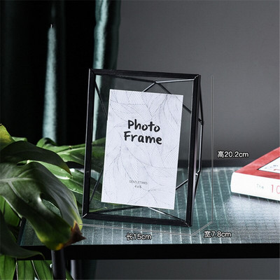 Nordijska zlatna crna metalna slika Okvir za postere za slike DIY zidni okvir za foto kocke Poster Kreativni obiteljski ukrasni okvir