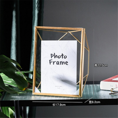 Nordijska zlatna crna metalna slika Okvir za postere za slike DIY zidni okvir za foto kocke Poster Kreativni obiteljski ukrasni okvir