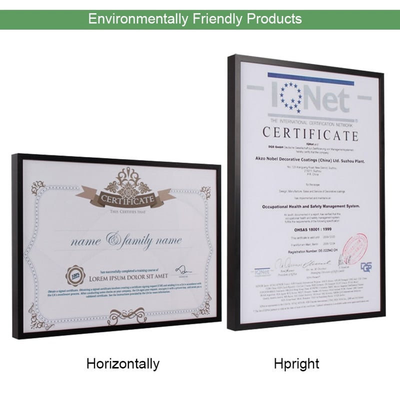 Okvir za slike Metalni okvir za postere Klasični aluminijski okviri za fotografije Za zid A3 A4 30x30 Okvir za certifikate VCC