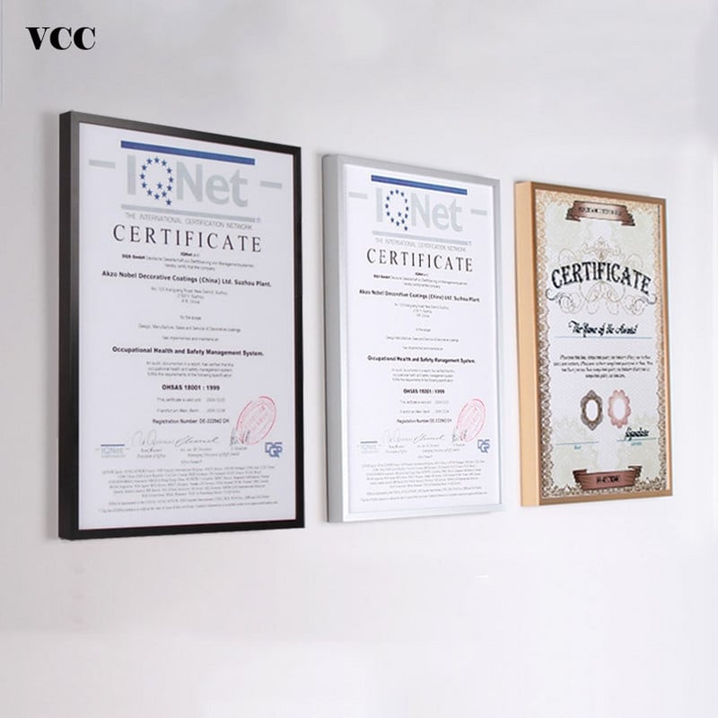 Okvir za slike Metalni okvir za postere Klasični aluminijski okviri za fotografije Za zid A3 A4 30x30 Okvir za certifikate VCC