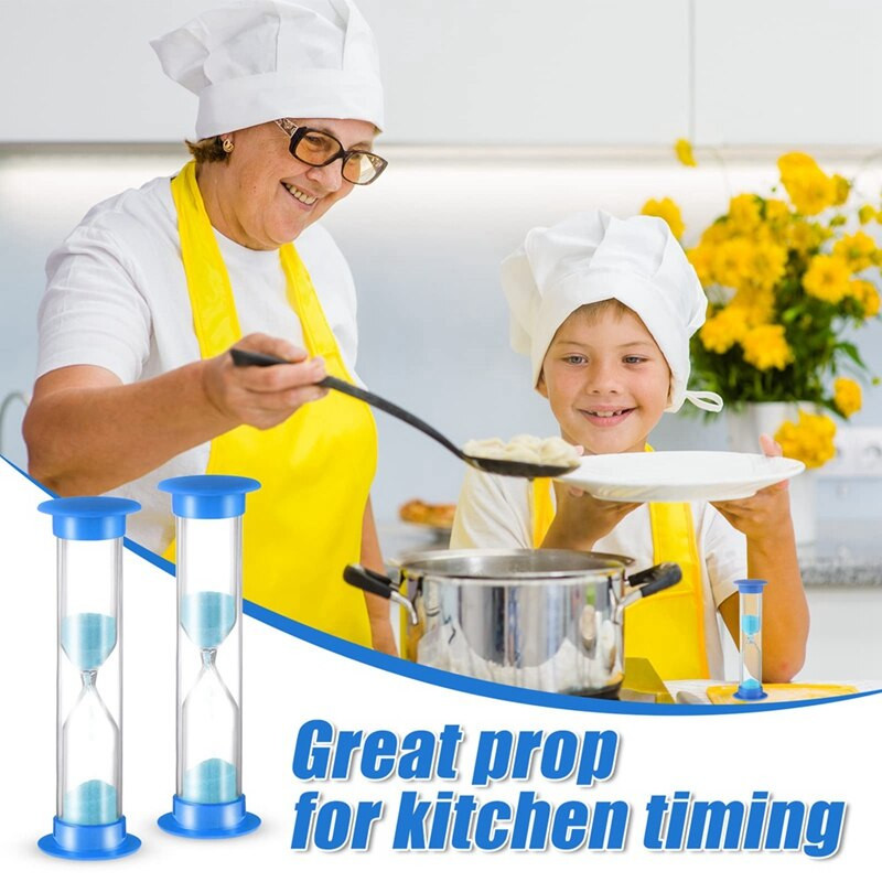 24 komada 2-minutnog pješčanog sata za djecu 2-minutnog pješčanog sata za djecu, pješčanog sata s akrilnim pokrivačem