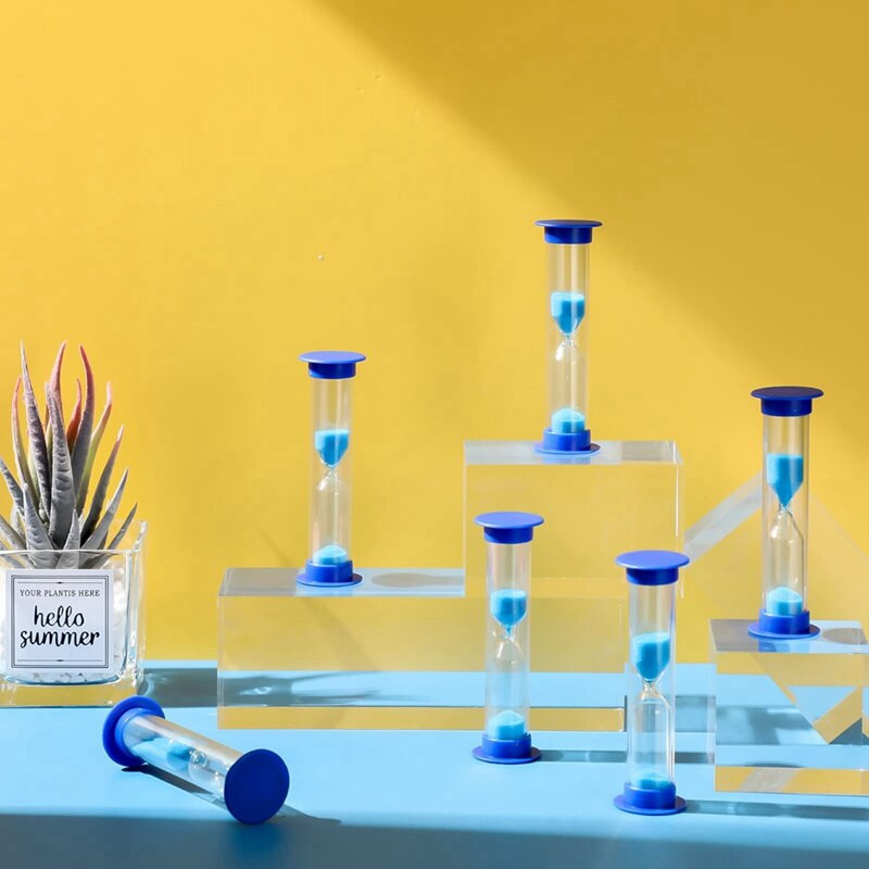 24 komada 2-minutnog pješčanog sata za djecu 2-minutnog pješčanog sata za djecu, pješčanog sata s akrilnim pokrivačem